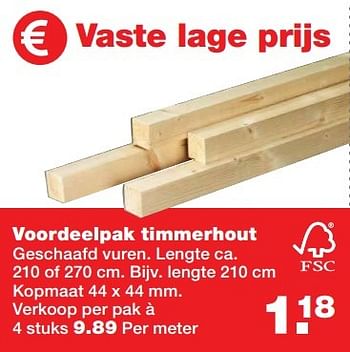 Aanbiedingen Voordeelpak timmerhout - Huismerk - Praxis - Geldig van 01/01/2017 tot 08/01/2017 bij Praxis
