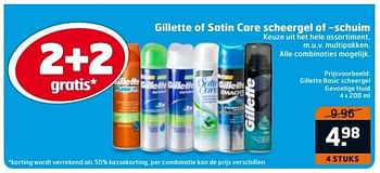 Aanbiedingen Gillette of satin care scheergel of -schuim - Gillette - Geldig van 02/01/2017 tot 08/01/2017 bij Trekpleister