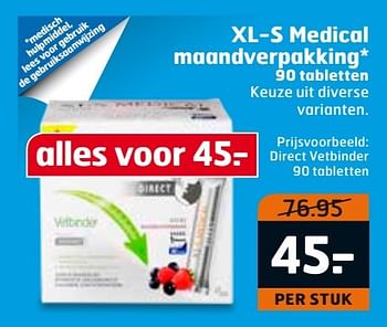 Aanbiedingen Xl-s medical maandverpakking - XL-S Medical - Geldig van 02/01/2017 tot 08/01/2017 bij Trekpleister