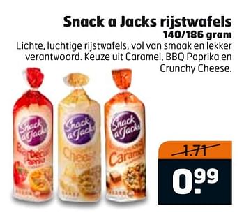 Aanbiedingen Snack a jacks rijstwafels - Snack a Jacks - Geldig van 02/01/2017 tot 08/01/2017 bij Trekpleister