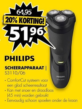 Aanbiedingen Philips scheerapparaat s3110-06 - Philips - Geldig van 01/01/2017 tot 08/01/2017 bij Expert