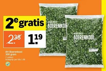 Aanbiedingen Ah boerenkool - Huismerk - Albert Heijn - Geldig van 02/01/2017 tot 08/01/2017 bij Albert Heijn