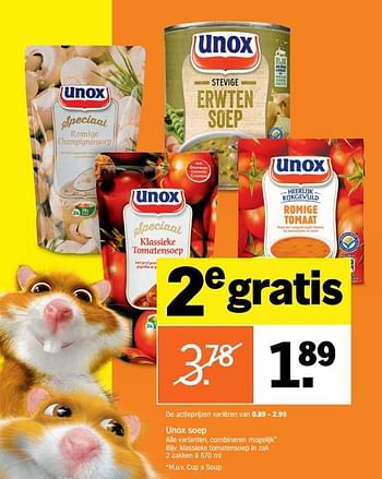 Aanbiedingen Unox soep - Unox - Geldig van 02/01/2017 tot 08/01/2017 bij Albert Heijn