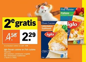 Aanbiedingen Iglo ocean cuisine en fish cuisine - Iglo - Geldig van 02/01/2017 tot 08/01/2017 bij Albert Heijn