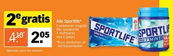 Aanbiedingen Alle sportlife smashmint - Sportlife - Geldig van 02/01/2017 tot 08/01/2017 bij Albert Heijn
