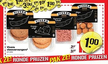 Aanbiedingen Vivera vleesvervangers - Vivera - Geldig van 02/01/2017 tot 08/01/2017 bij Coop