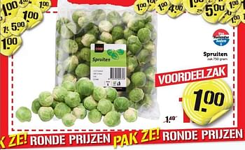 Aanbiedingen Spruiten - Huismerk - Coop - Geldig van 02/01/2017 tot 08/01/2017 bij Coop