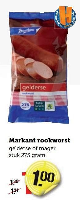 Aanbiedingen Markant rookworst - Markant - Geldig van 02/01/2017 tot 08/01/2017 bij Coop