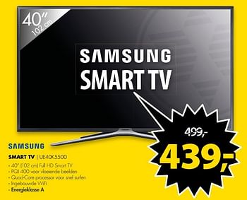 Aanbiedingen Samsung smart tv ue40k5500 - Samsung - Geldig van 01/01/2017 tot 08/01/2017 bij Expert