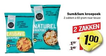 Aanbiedingen Sum+sam kroepoek - Sum&amp;Sam - Geldig van 02/01/2017 tot 08/01/2017 bij Coop