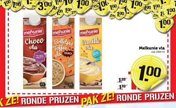 Aanbiedingen Melkunie vla - Melkunie - Geldig van 02/01/2017 tot 08/01/2017 bij Coop