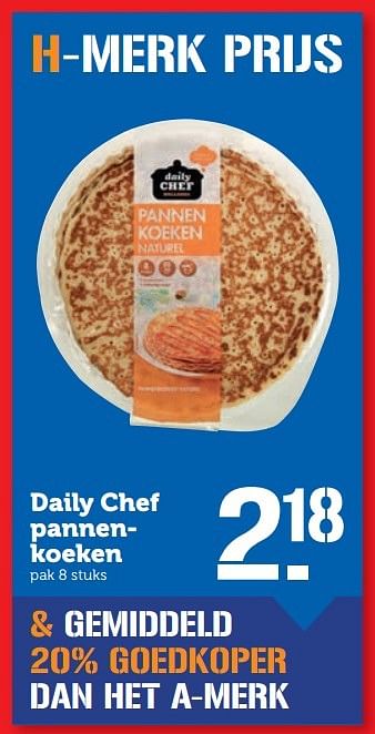 Aanbiedingen Daily chef pannenkoeken - Daily chef - Geldig van 02/01/2017 tot 08/01/2017 bij Coop