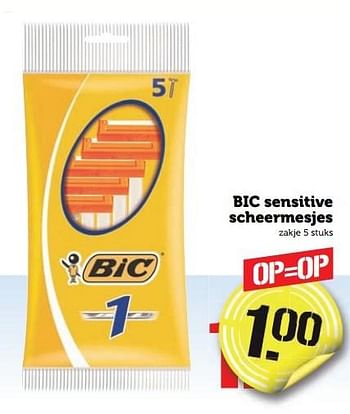 Aanbiedingen Bic sensitive scheermesjes - BIC - Geldig van 02/01/2017 tot 08/01/2017 bij Coop