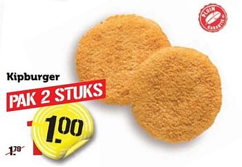 Aanbiedingen Kipburger - Huismerk - Coop - Geldig van 02/01/2017 tot 08/01/2017 bij Coop