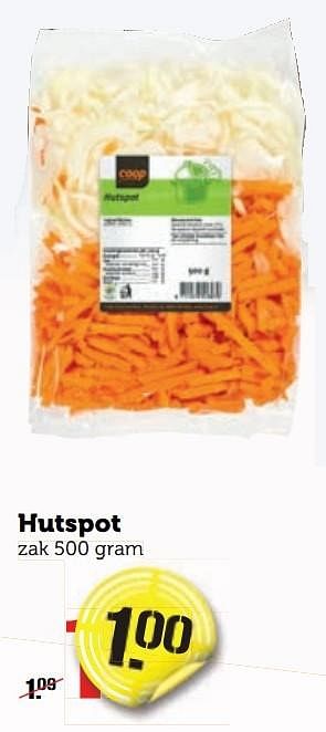 Aanbiedingen Hutspot - Huismerk - Coop - Geldig van 02/01/2017 tot 08/01/2017 bij Coop