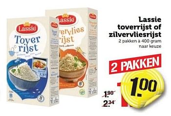 Aanbiedingen Lassie toverrijst of zilvervliesrijst - Lassie - Geldig van 02/01/2017 tot 08/01/2017 bij Coop