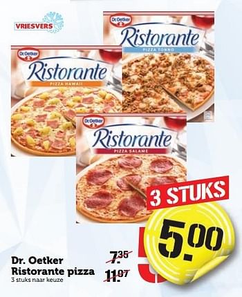 Aanbiedingen Dr. oetker ristorante pizza - Dr. Oetker - Geldig van 02/01/2017 tot 08/01/2017 bij Coop