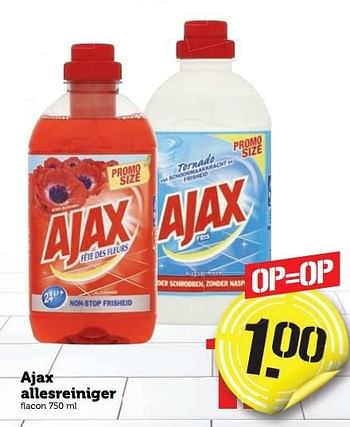 Aanbiedingen Ajax allesreiniger - Ajax - Geldig van 02/01/2017 tot 08/01/2017 bij Coop