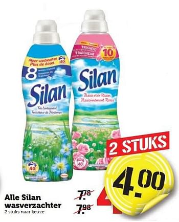 Aanbiedingen Alle silan wasverzachter - Silan - Geldig van 02/01/2017 tot 08/01/2017 bij Coop