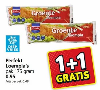 Aanbiedingen Perfekt loempia`s - Perfekt - Geldig van 02/01/2017 tot 08/01/2017 bij Jan Linders