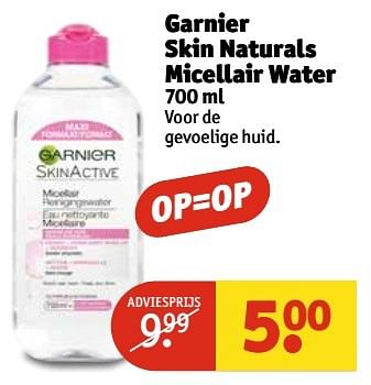 Aanbiedingen Garnier skin naturals micellair water - Garnier - Geldig van 02/01/2017 tot 08/01/2017 bij Kruidvat