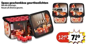 Aanbiedingen Spaas geschenkbox geurtheelichten - Spaas - Geldig van 02/01/2017 tot 08/01/2017 bij Kruidvat