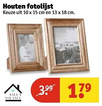 Aanbiedingen Houten fotolijst - Huismerk - Kruidvat - Geldig van 02/01/2017 tot 08/01/2017 bij Kruidvat