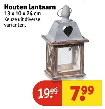 Aanbiedingen Houten lantaarn - Huismerk - Kruidvat - Geldig van 02/01/2017 tot 08/01/2017 bij Kruidvat