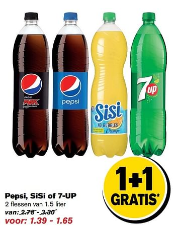 Aanbiedingen Pepsi, sisi of 7-up - Huismerk - Hoogvliet - Geldig van 04/01/2017 tot 10/01/2017 bij Hoogvliet