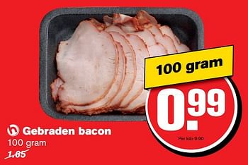Aanbiedingen Gebraden bacon - Huismerk - Hoogvliet - Geldig van 04/01/2017 tot 10/01/2017 bij Hoogvliet