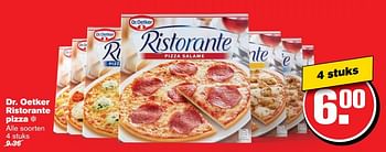 Aanbiedingen Dr. oetker ristorante pizza - Dr. Oetker - Geldig van 04/01/2017 tot 10/01/2017 bij Hoogvliet