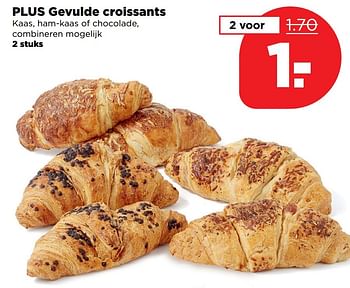Aanbiedingen Plus gevulde croissants - Huismerk - Plus - Geldig van 05/01/2017 tot 08/01/2017 bij Plus