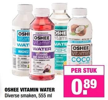 Aanbiedingen Oshee vitamin water - OSHEE - Geldig van 02/01/2017 tot 15/01/2017 bij Big Bazar