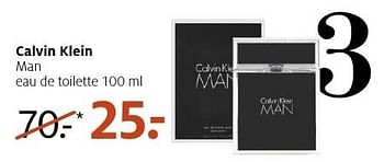 Aanbiedingen Calvin klein man eau de toilette - Calvin Klein - Geldig van 02/01/2017 tot 15/01/2017 bij Etos