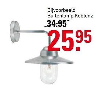 Aanbiedingen Buitenlamp koblenz - Huismerk Karwei - Geldig van 02/01/2017 tot 15/01/2017 bij Karwei