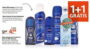 Aanbiedingen Nivea protect + care deodorant - Nivea - Geldig van 09/01/2017 tot 15/01/2017 bij Etos