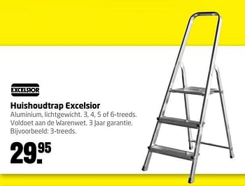 Aanbiedingen Huishoudtrap excelsior - Excelsior - Geldig van 02/01/2017 tot 15/01/2017 bij Formido