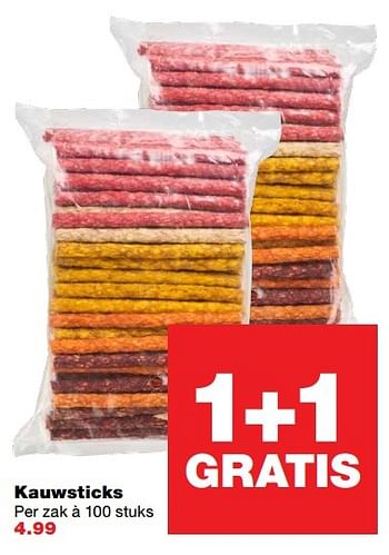 Aanbiedingen Kauwsticks - Huismerk - Praxis - Geldig van 02/01/2017 tot 15/01/2017 bij Praxis