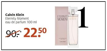 Aanbiedingen Calvin klein eternity moment eau de parfum 100 ml - Calvin Klein - Geldig van 09/01/2017 tot 15/01/2017 bij Etos