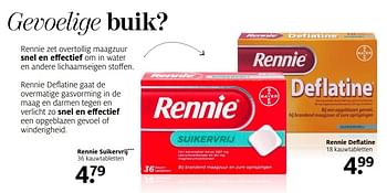 Aanbiedingen Rennie suikervrij - Rennie - Geldig van 09/01/2017 tot 15/01/2017 bij Etos