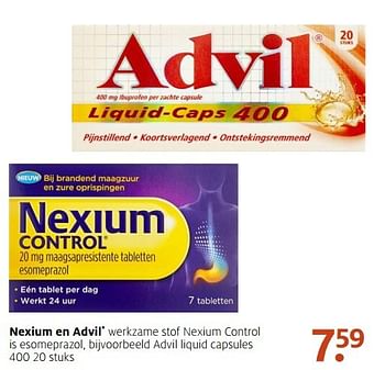 Aanbiedingen Advil liquid capsules - Advil - Geldig van 09/01/2017 tot 15/01/2017 bij Etos