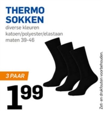 Aanbiedingen Thermo sokken - Huismerk - Action - Geldig van 04/01/2017 tot 10/01/2017 bij Action