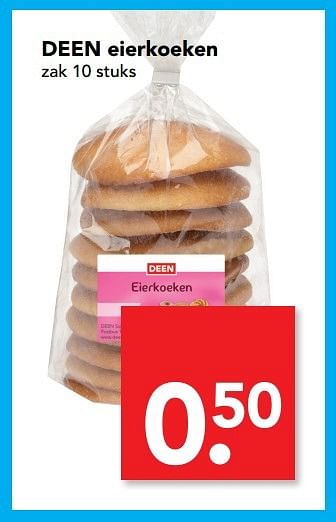Aanbiedingen Deen eierkoeken - Huismerk deen supermarkt - Geldig van 10/01/2017 tot 10/01/2017 bij Deen Supermarkten