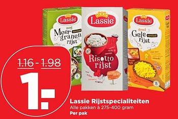 Aanbiedingen Lassie rijstspecialiteiten - Lassie - Geldig van 08/01/2017 tot 14/01/2017 bij Plus