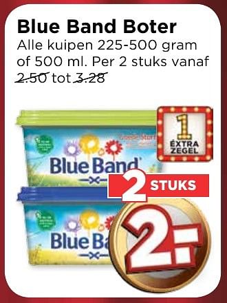 Aanbiedingen Blue band boter - Blue Band - Geldig van 08/01/2017 tot 14/01/2017 bij Vomar