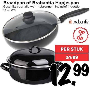 Aanbiedingen Braadpan of brabantia hapjespan - Brabantia - Geldig van 08/01/2017 tot 14/01/2017 bij Vomar