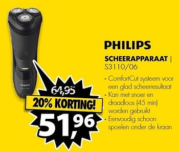 Aanbiedingen Philips scheerapparaat s3110-06 - Philips - Geldig van 09/01/2017 tot 15/01/2017 bij Expert
