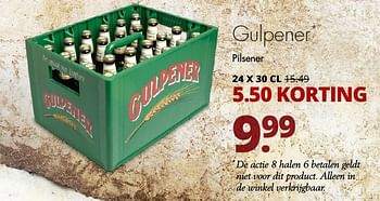 Aanbiedingen Gulpener pilsener - Gulpener - Geldig van 02/01/2017 tot 14/01/2017 bij Mitra