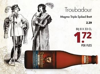 Aanbiedingen Troubadour magma triple spiked brett - Troubadour - Geldig van 02/01/2017 tot 14/01/2017 bij Mitra