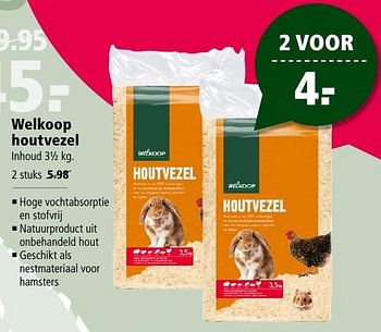 Aanbiedingen Welkoop houtvezel - Huismerk - Welkoop - Geldig van 02/01/2017 tot 15/01/2017 bij Welkoop